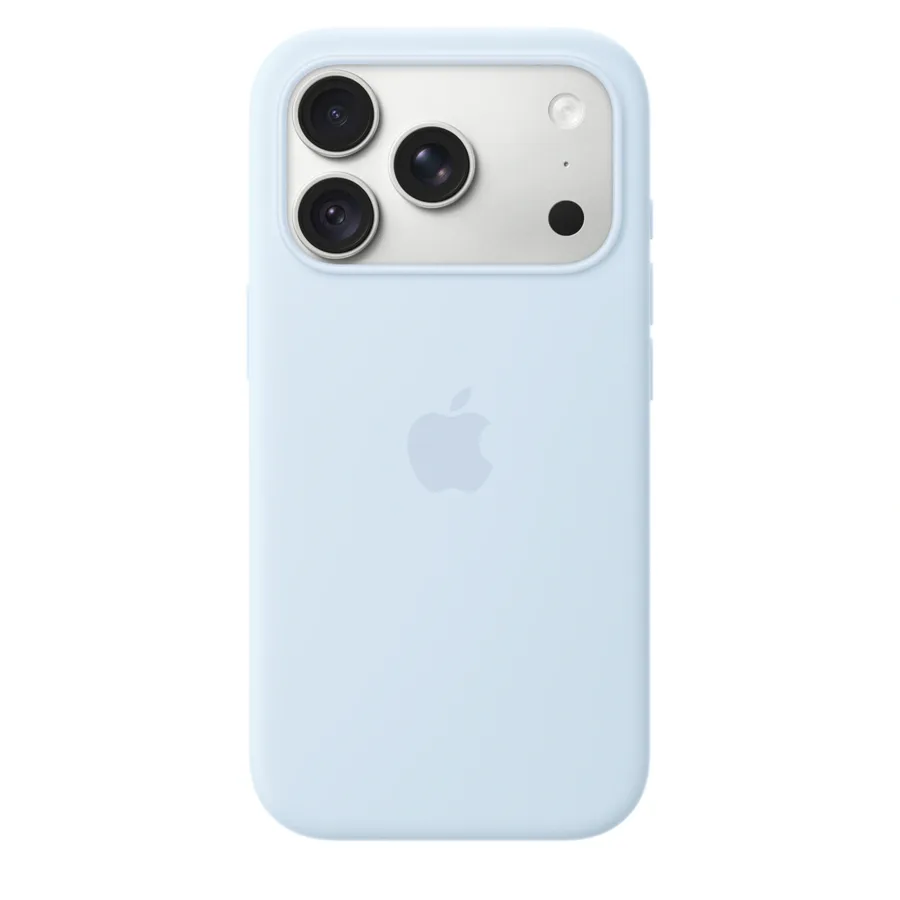 Ốp lưng MagSafe iPhone 18 Pro silicone Apple màu Xanh dương nhạt – ảnh 27