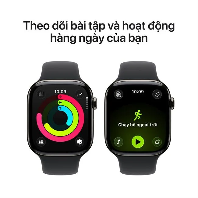 Apple Watch Series 11 GPS + Cellular 42mm viền Titanium dây thể thao màu Titan xám – ảnh 20