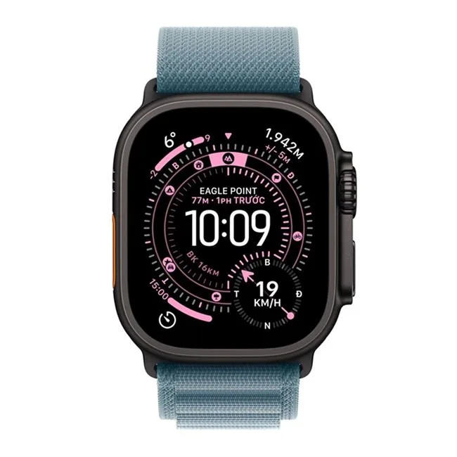 Dây Quấn Alpine Apple Watch 49mm khoá Black Titanium MG9K4 màu Xanh dương nhạt – ảnh 4