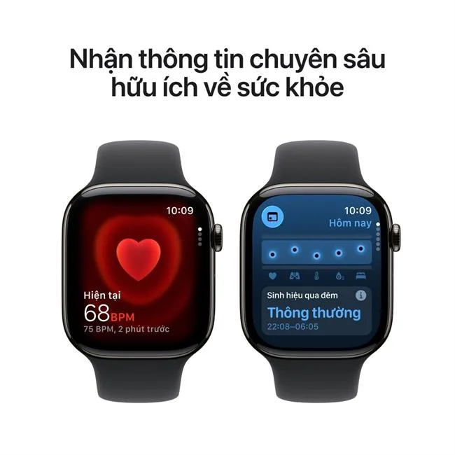 Apple Watch Series 11 GPS + Cellular 42mm viền Titanium dây thể thao màu Titan xám – ảnh 21