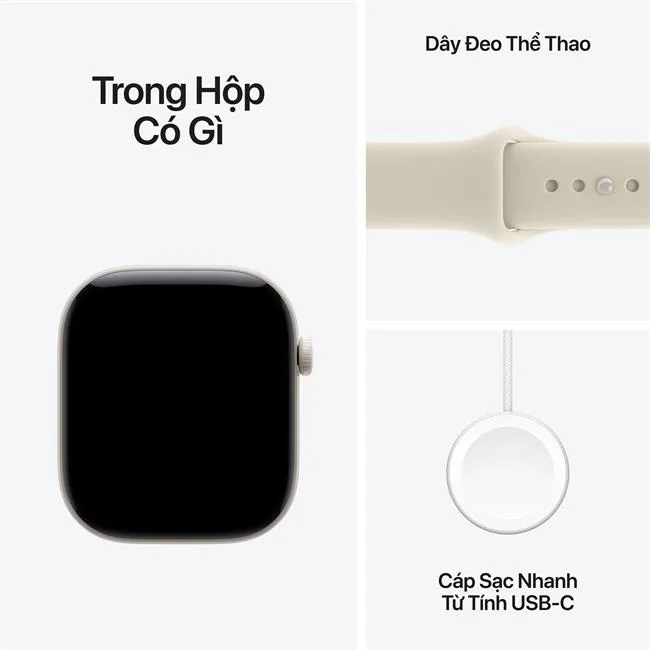 Apple Watch Series 12 GPS + Cellular 46mm viền Ceramic dây silicone màu Trắng – ảnh 8