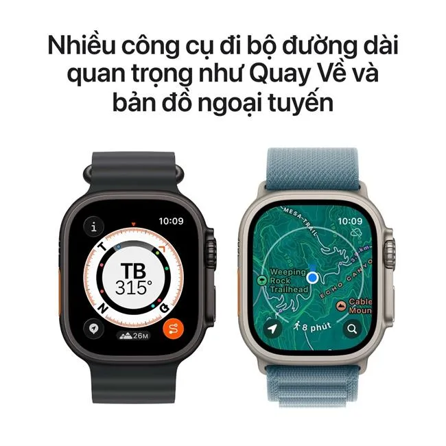 Apple Watch Ultra 3 GPS + Cellular 49mm viền Titanium dây Ocean màu Titan đen – ảnh 5