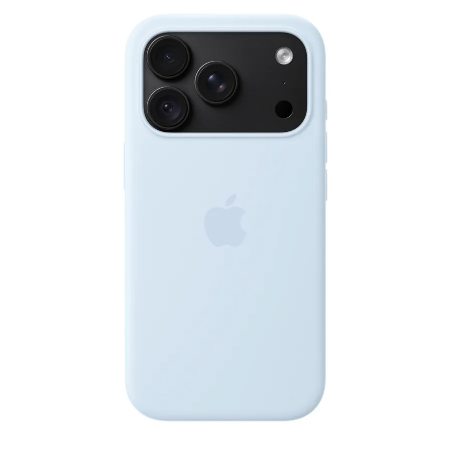 Ốp lưng MagSafe iPhone 18 Pro silicone Apple màu Xanh dương nhạt – ảnh 28