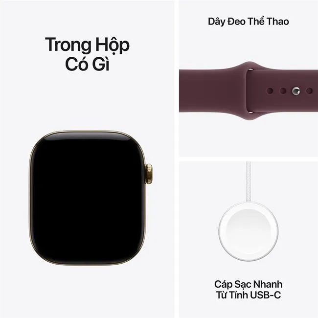Apple Watch Series 12 GPS + Cellular 42mm viền Titanium dây silicone màu Vàng – ảnh 8
