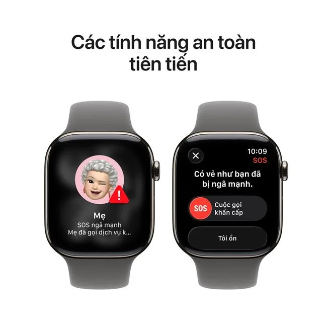 Apple Watch Series 11 GPS + Cellular 42mm viền Titanium dây thể thao màu Titan tự nhiên – ảnh 6