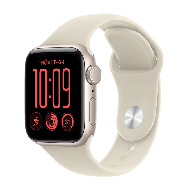 Apple Watch SE 3 GPS 40mm viền nhôm dây thể thao 2026 màu Vàng đồng – ảnh 1