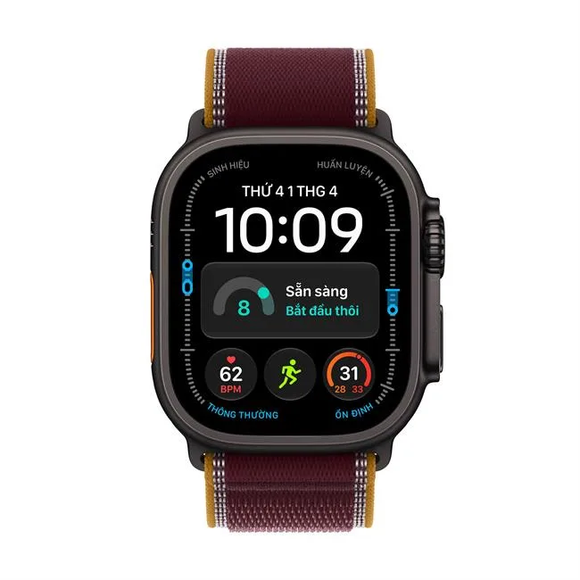 Apple Watch Ultra 4 GPS + Cellular 49mm viền Titanium dây Trail màu Titan đen – ảnh 2