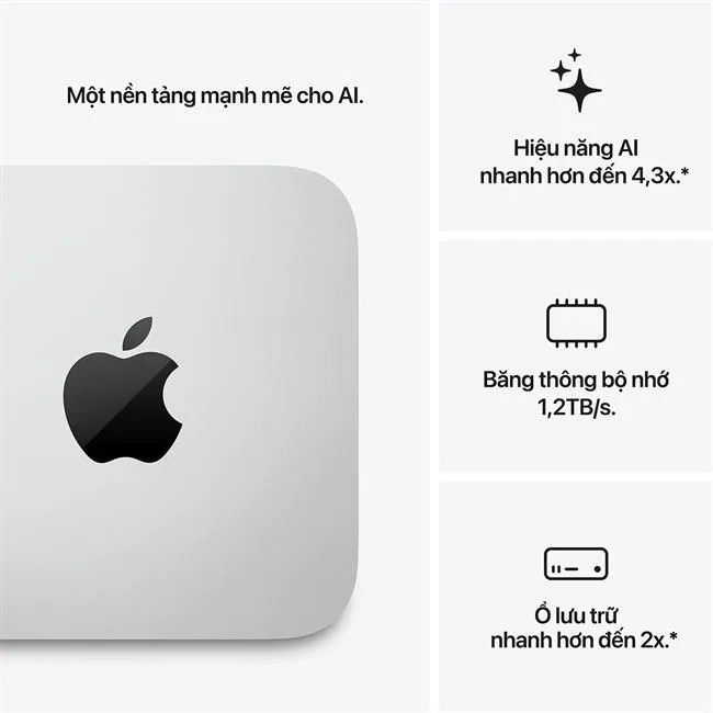 Mac Studio M5 Ultra 256GB/1TB màu Bạc – ảnh 3