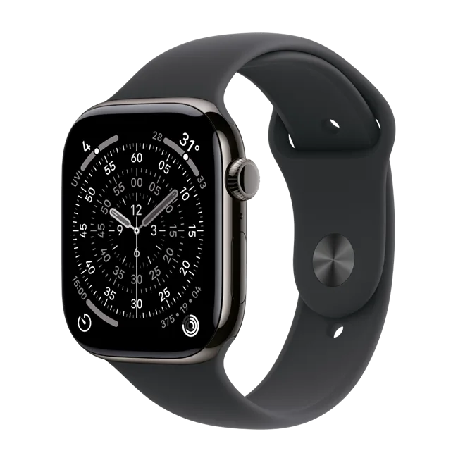 Apple Watch Series 11 GPS + Cellular 42mm viền Titanium dây thể thao màu Titan xám – ảnh 17