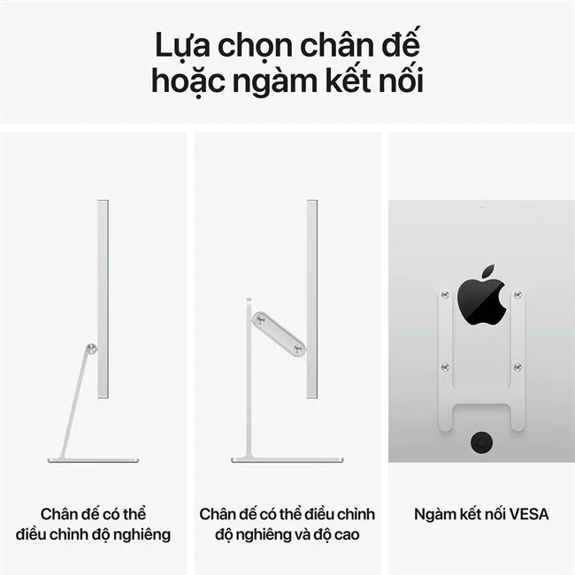 Studio Display 27 inch 5K Nano Chân đế điều chỉnh MFF04SA/A màu Bạc – ảnh 8