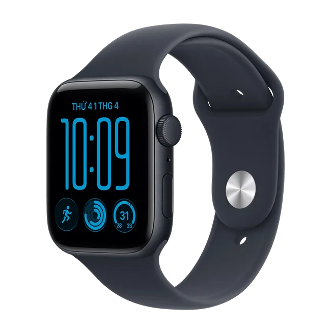 Apple Watch SE 3 GPS 44mm viền nhôm dây thể thao 2026 màu Ghi đen – ảnh 10