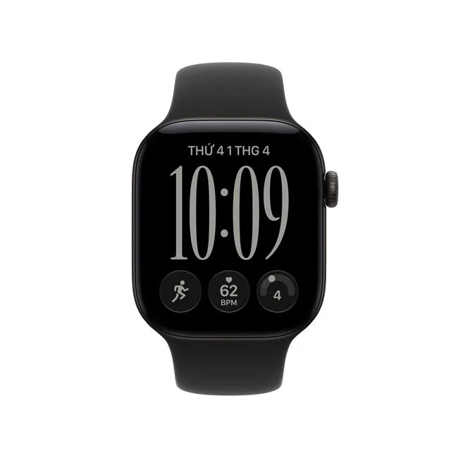 Apple Watch Series 12 GPS 46mm viền nhôm dây silicone màu Đen – ảnh 38