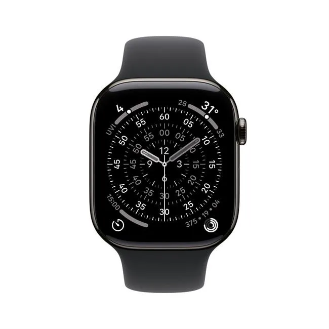 Apple Watch Series 11 GPS + Cellular 42mm viền Titanium dây thể thao màu Titan xám – ảnh 18