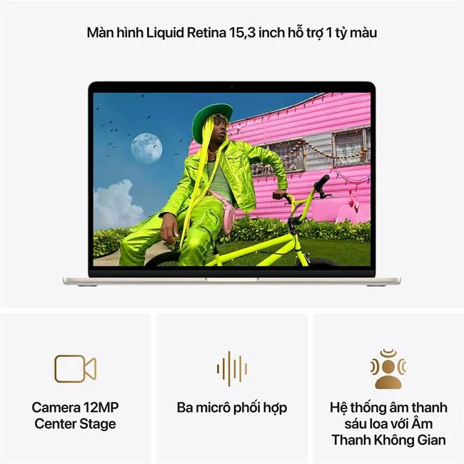 MacBook Air 15 inch M5 32GB/512GB màu Vàng – ảnh 14