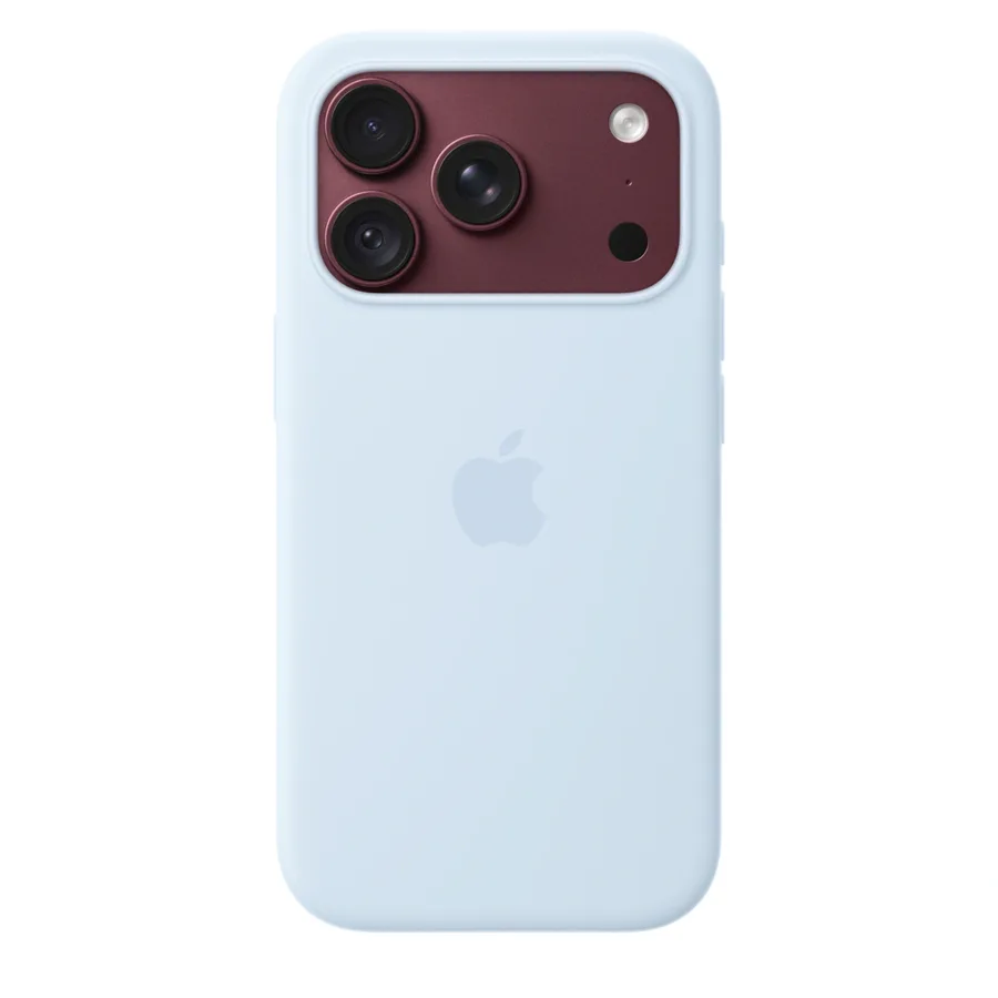 Ốp lưng MagSafe iPhone 18 Pro silicone Apple màu Xanh dương nhạt – ảnh 26
