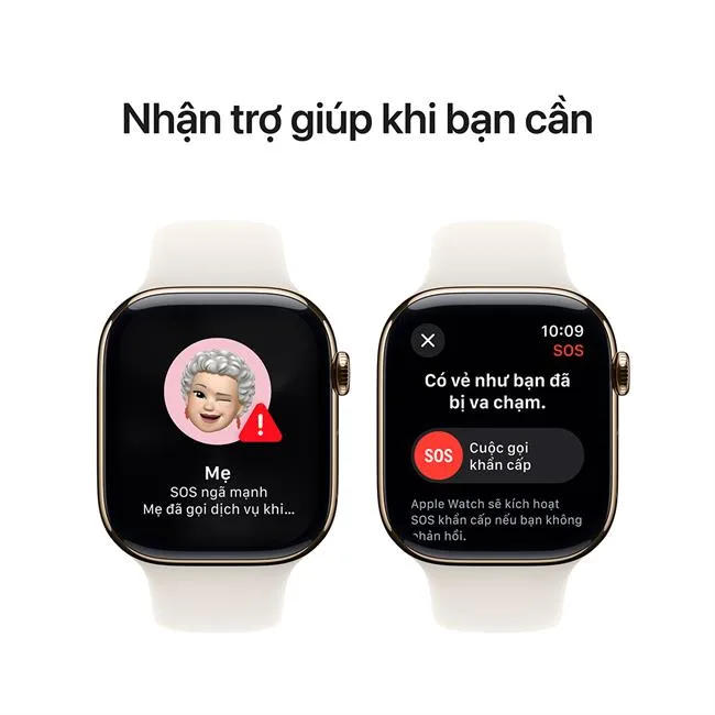 Apple Watch Series 10 GPS + Cellular 46mm viền Titanium dây thể thao màu Titan vàng – ảnh 7