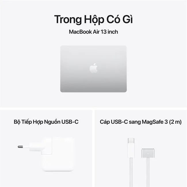 MacBook Air 13 inch M5 16GB/512GB/8GPU 30W màu Bạc – ảnh 9