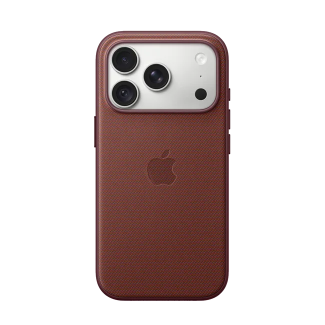 Ốp lưng MagSafe iPhone 18 Pro TechWoven Apple màu Đỏ Burgundy – ảnh 1