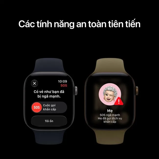 Apple Watch Series 12 GPS + Cellular 42mm viền Titanium dây silicone màu Vàng – ảnh 7