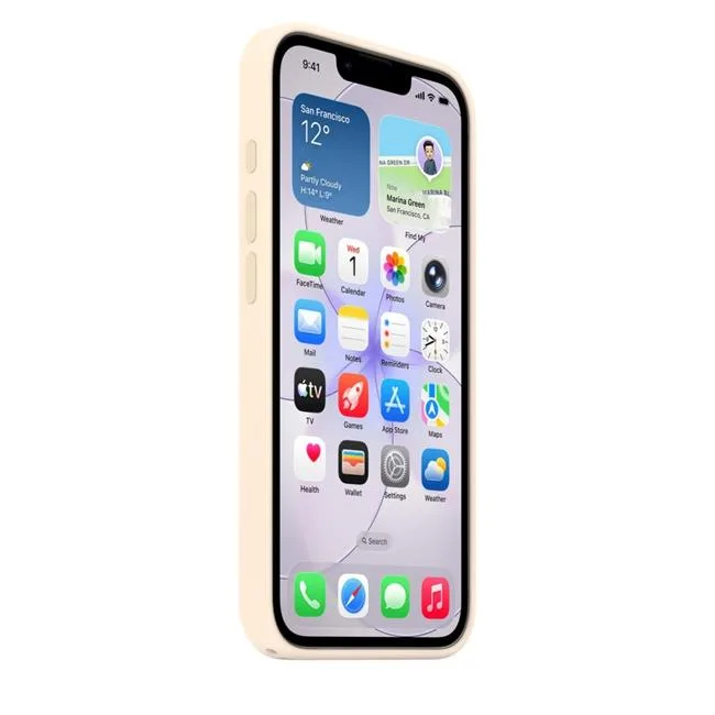 Ốp lưng MagSafe iPhone 17e Silicone Apple màu Kem – ảnh 11
