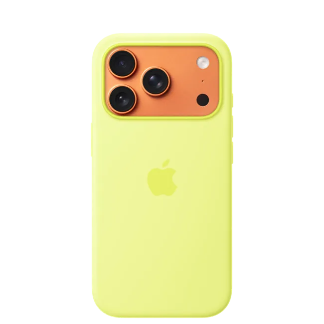 Ốp lưng MagSafe iPhone 17 Pro Silicone Apple màu Vàng nhạt – ảnh 13