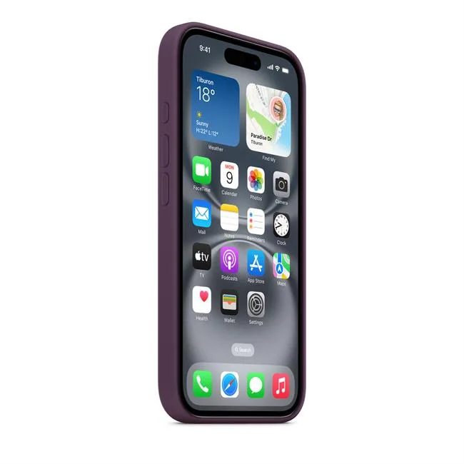 Ốp lưng MagSafe iPhone 16 Silicone Apple màu Mận – ảnh 18
