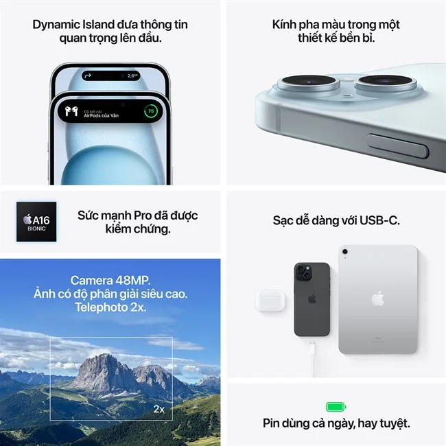 iPhone 15 128GB màu Vàng nhạt – ảnh 28