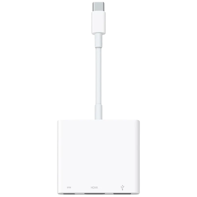 Adapter chuyển đổi Type C sang HDMI/Type C/USB màu Trắng – ảnh 1