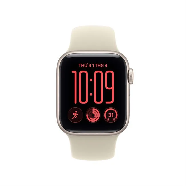 Apple Watch SE 3 GPS + Cellular 40mm viền nhôm dây thể thao 2026 màu Vàng đồng – ảnh 2