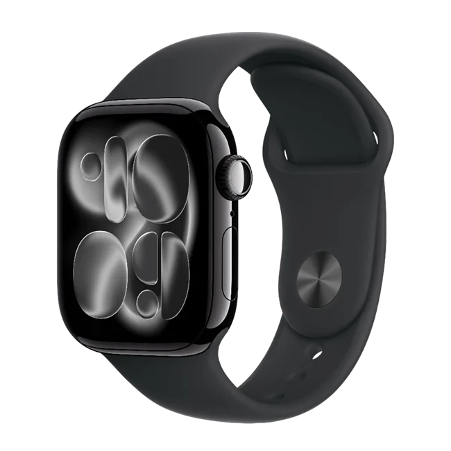 Apple Watch Series 11 GPS + Cellular 42mm viền nhôm dây thể thao màu Đen bóng – ảnh 1