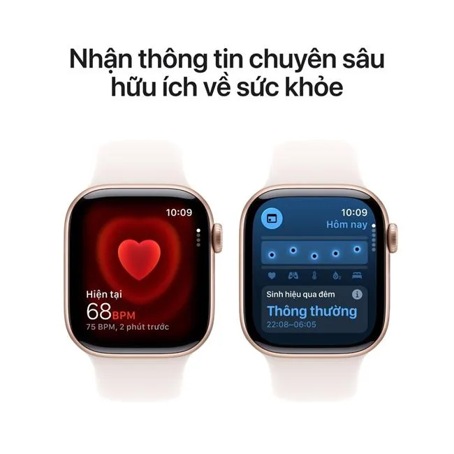 Apple Watch Series 11 GPS 42mm viền nhôm dây thể thao màu Vàng Hồng – ảnh 21