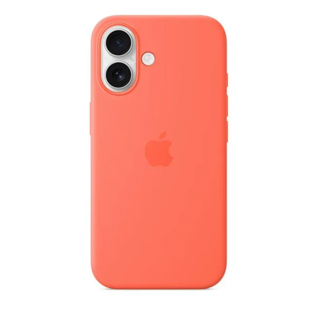 Ốp lưng MagSafe iPhone 16 Silicone Apple màu Cam – ảnh 7