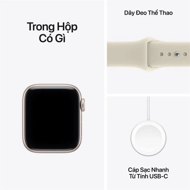 Apple Watch SE 3 GPS + Cellular 40mm viền nhôm dây thể thao 2026 màu Vàng đồng – ảnh 8
