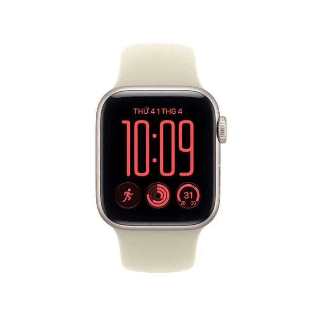 Apple Watch SE 3 GPS 40mm viền nhôm dây thể thao 2026 màu Vàng đồng – ảnh 2