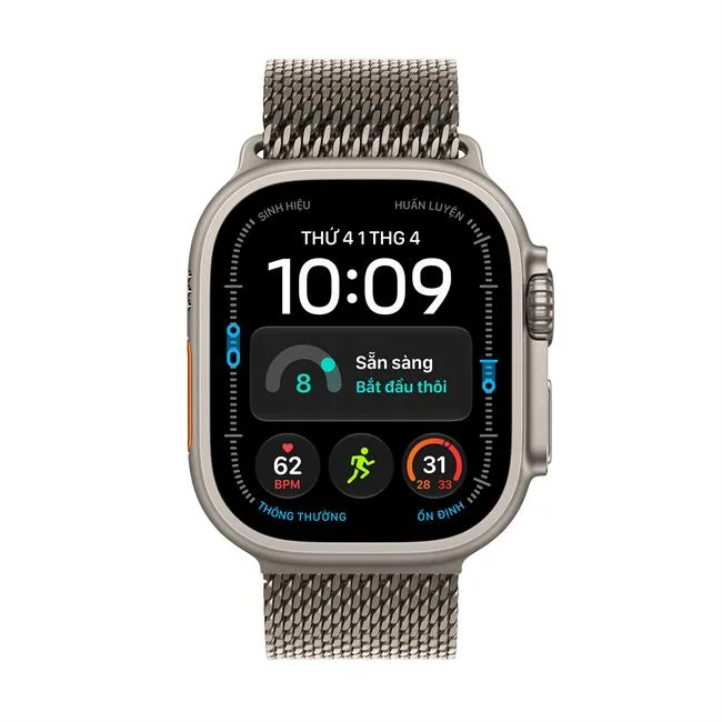 Apple Watch Ultra 4 GPS + Cellular 49mm viền Titanium dây Milan màu Titan tự nhiên – ảnh 11