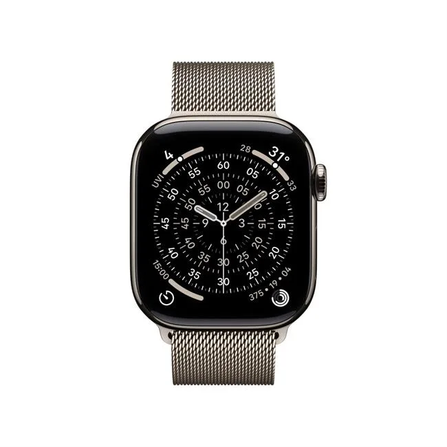 Apple Watch Series 11 GPS + Cellular 42mm viền Titanium dây Milan màu Titan tự nhiên – ảnh 2