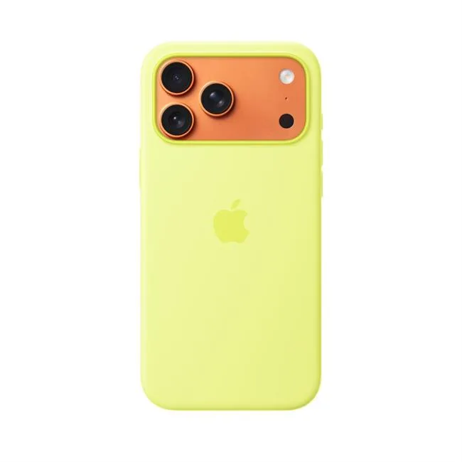 Ốp lưng MagSafe iPhone 17 Pro Max Silicone Apple màu Vàng nhạt – ảnh 15