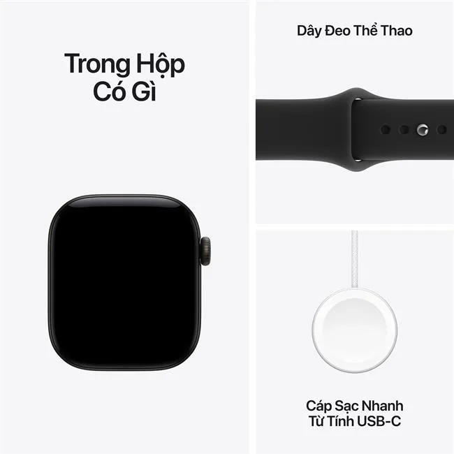 Apple Watch Series 12 GPS 46mm viền nhôm dây silicone màu Đen – ảnh 34