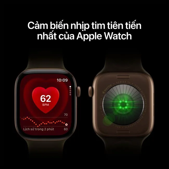 Apple Watch Series 12 GPS + Cellular 42mm viền Titanium dây Milan màu Xám/Vàng – ảnh 12
