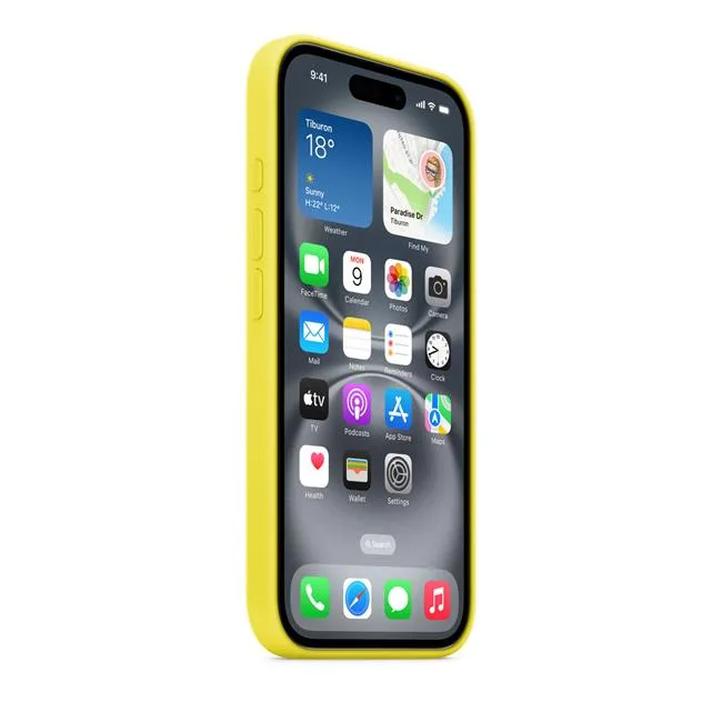 Ốp lưng MagSafe iPhone 16 Silicone Apple màu Vàng – ảnh 24