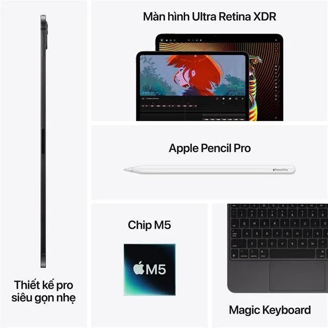 iPad Pro M5 13 inch 5G 256GB màu Đen – ảnh 17