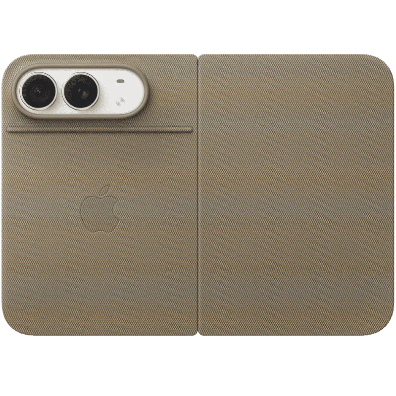 Ốp lưng Apple iPhone Duo Folio có chân đế màu Nâu Xám – ảnh 5
