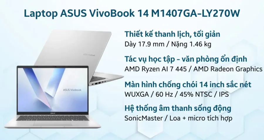 ASUS VivoBook 14 M1407GA-LY270W – ảnh 8