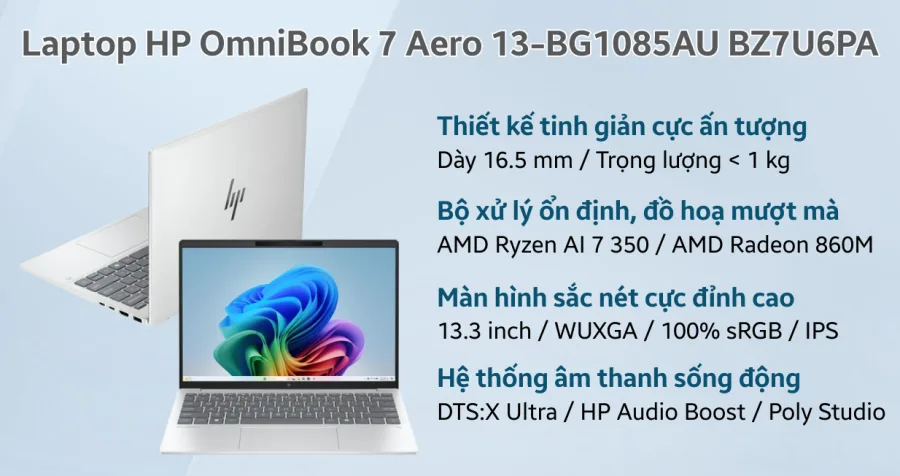 HP OmniBook 7 Aero 13-BG1085AU BZ7U6PA – ảnh 7
