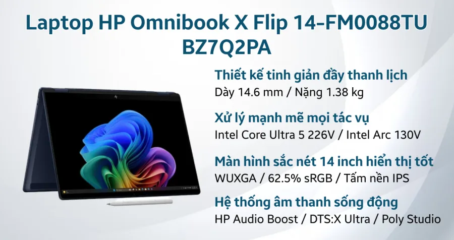 HP Omnibook X Flip 14-FM0088TU BZ7Q2PA – ảnh 7