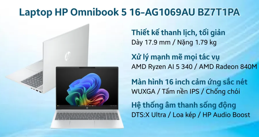 HP Omnibook 5 16-AG1069AU BZ7T1PA – ảnh 8
