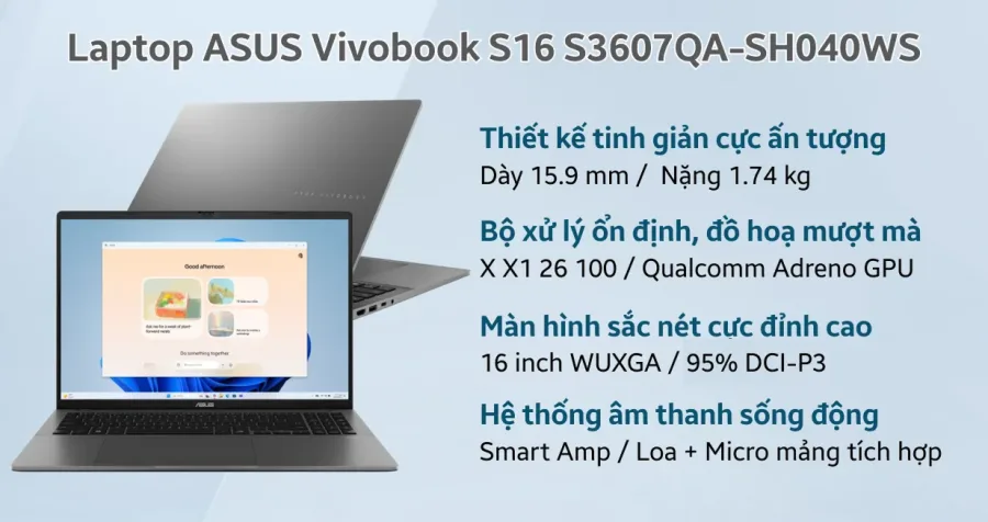 ASUS Vivobook S16 S3607QA-SH040WS – ảnh 2