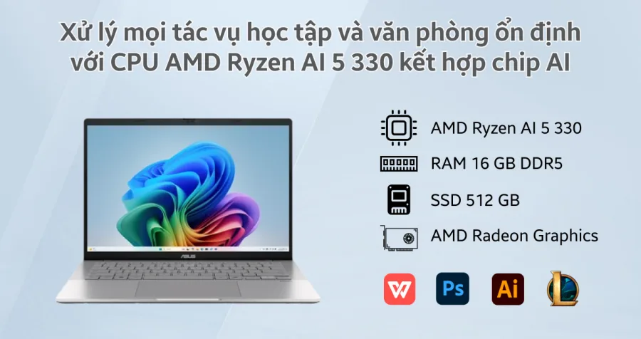 ASUS Vivobook S14 M3407KA-SF034W – ảnh 12
