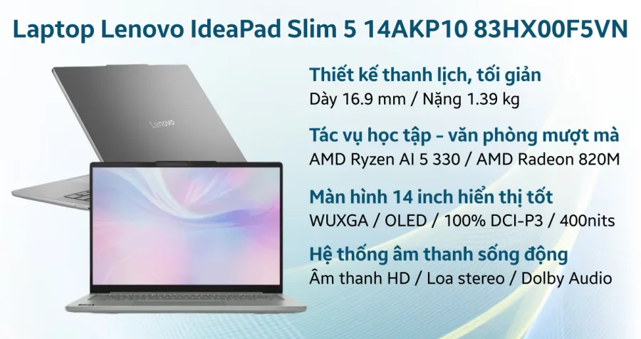 Lenovo IdeaPad Slim 5 14AKP10 83HX00F5VN – ảnh 9