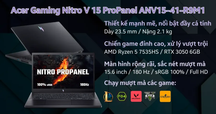 Acer Gaming Nitro ProPanel ANV15-41-R9M1 – ảnh 2